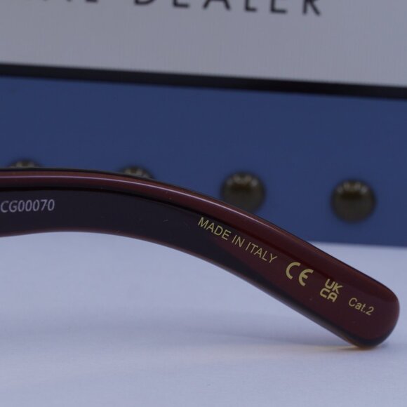 Gucci GG1723S 002 Square Sunglasses -Transparent Brown - Picture 9 of 12